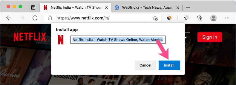add missing compenet for netflix on mac
