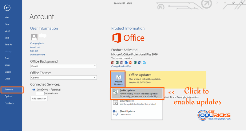 prevent microsoft office for mac 2016 from updating